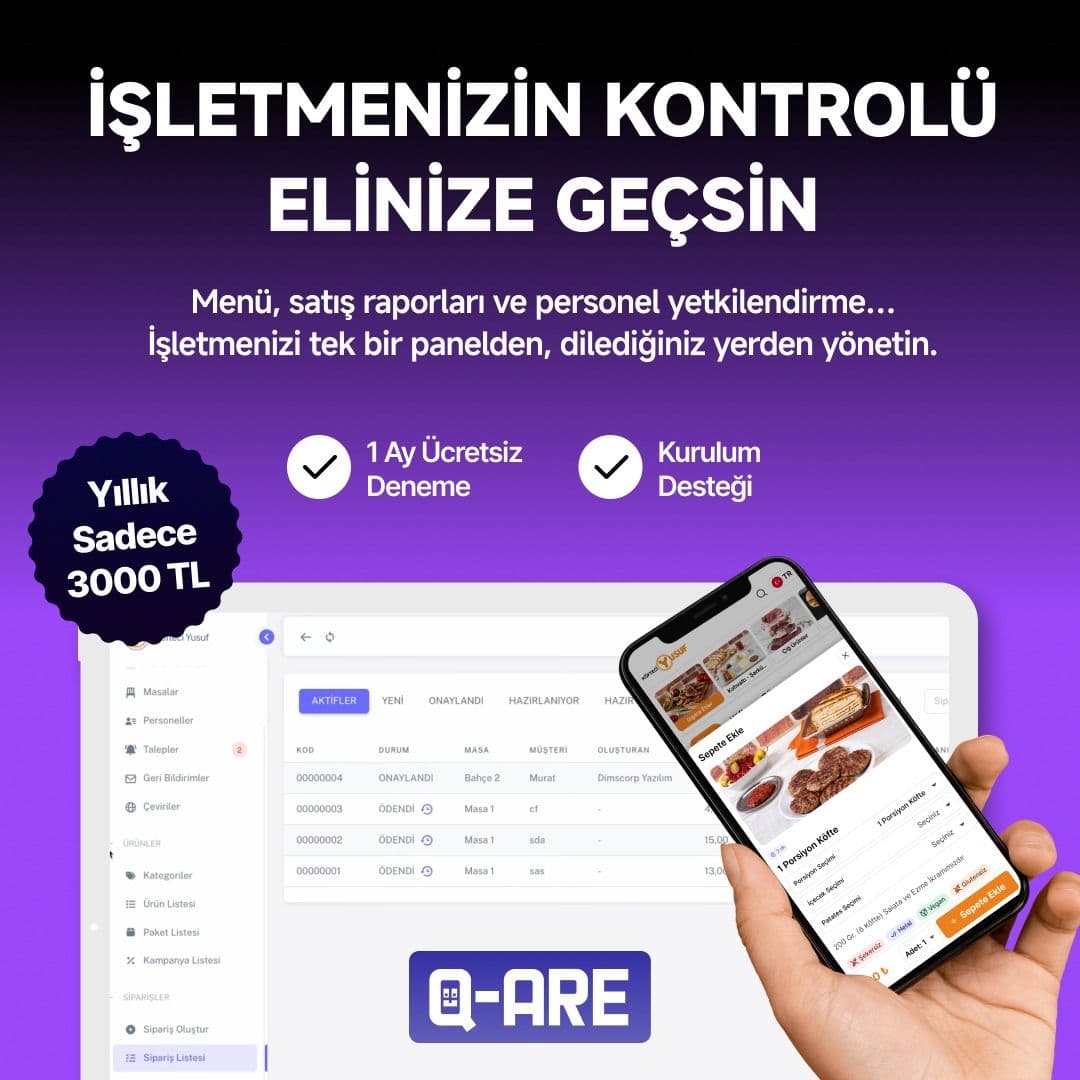 Sipariş Süreçlerinde Tam Kontrol