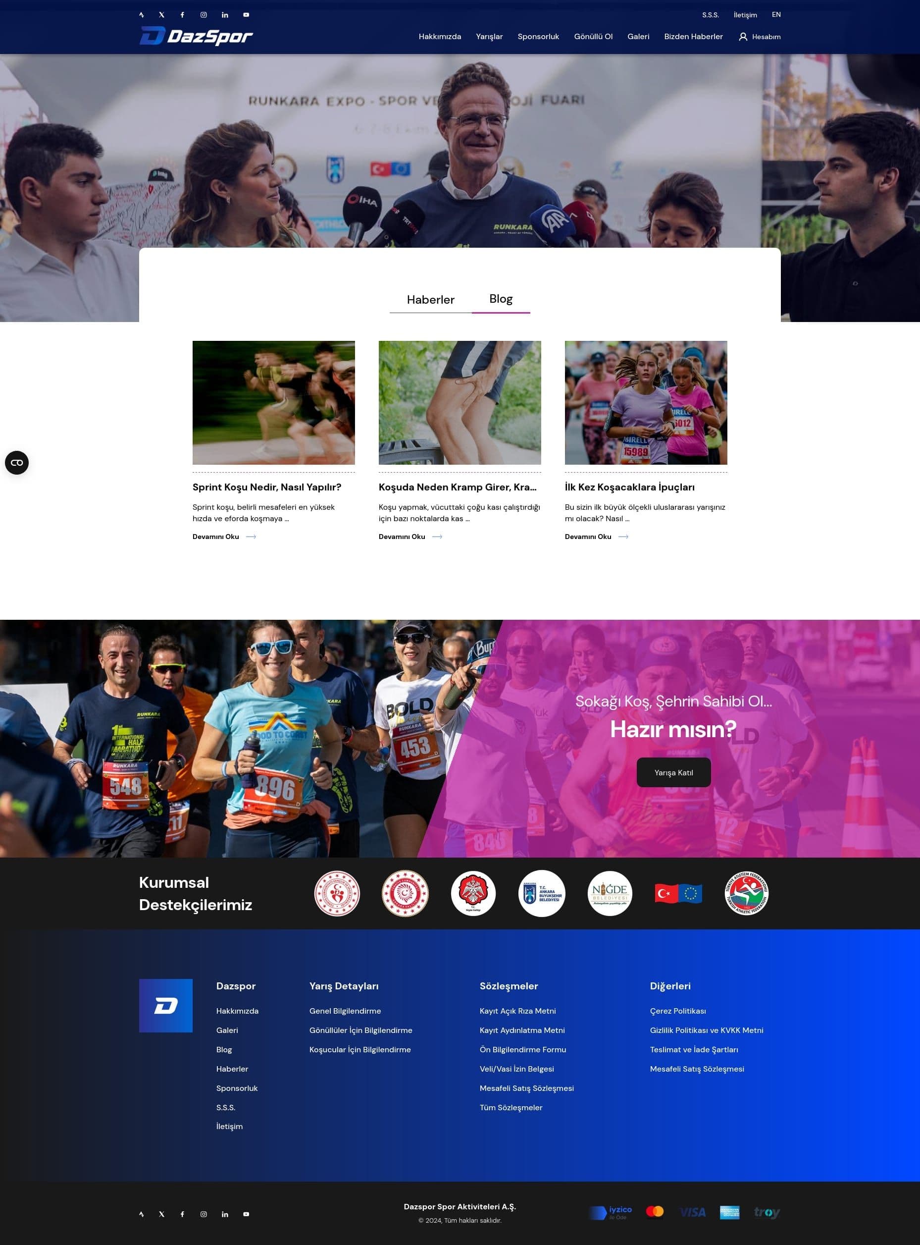 Dazspor Etkinlik Yönetim Sistemi