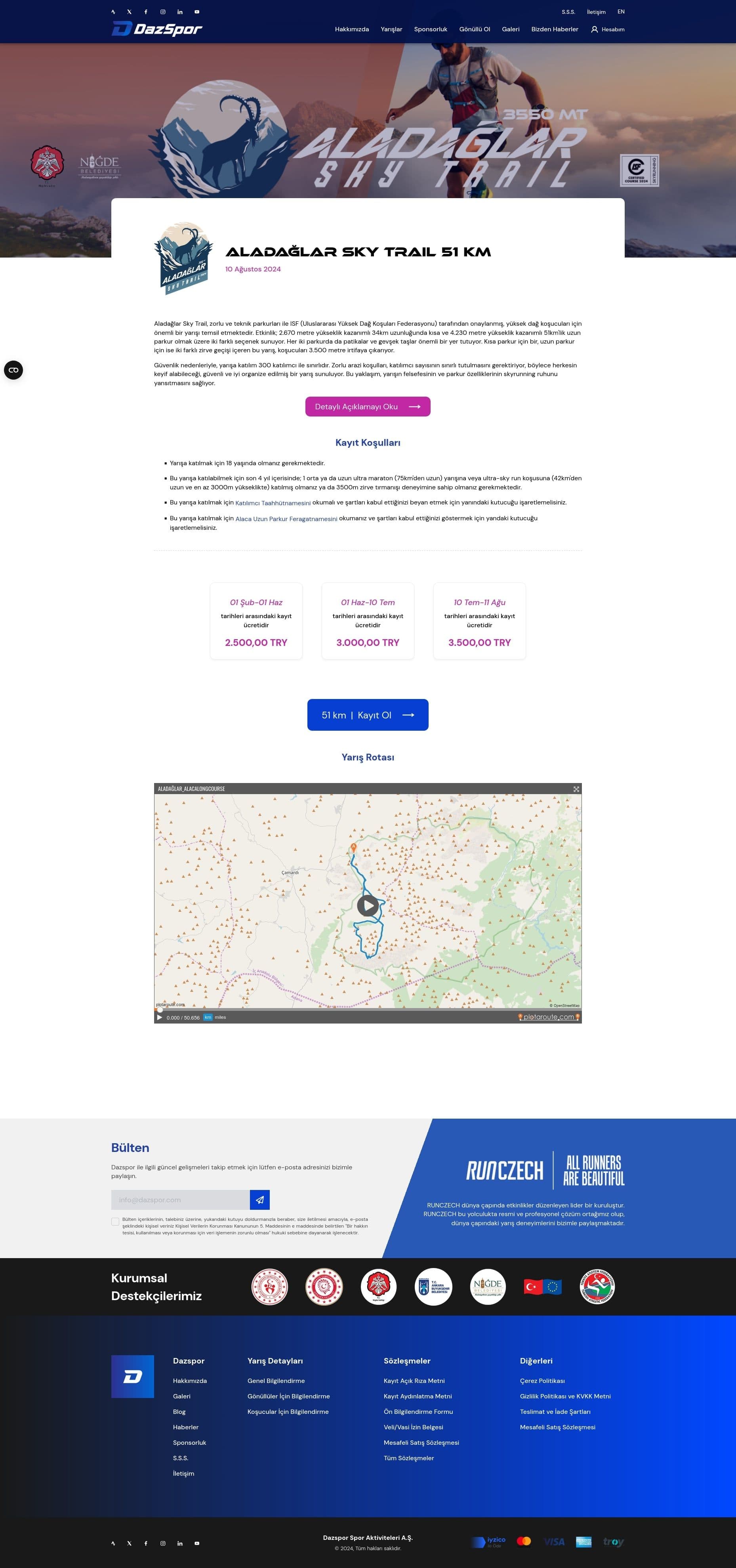 Dazspor Etkinlik Yönetim Sistemi