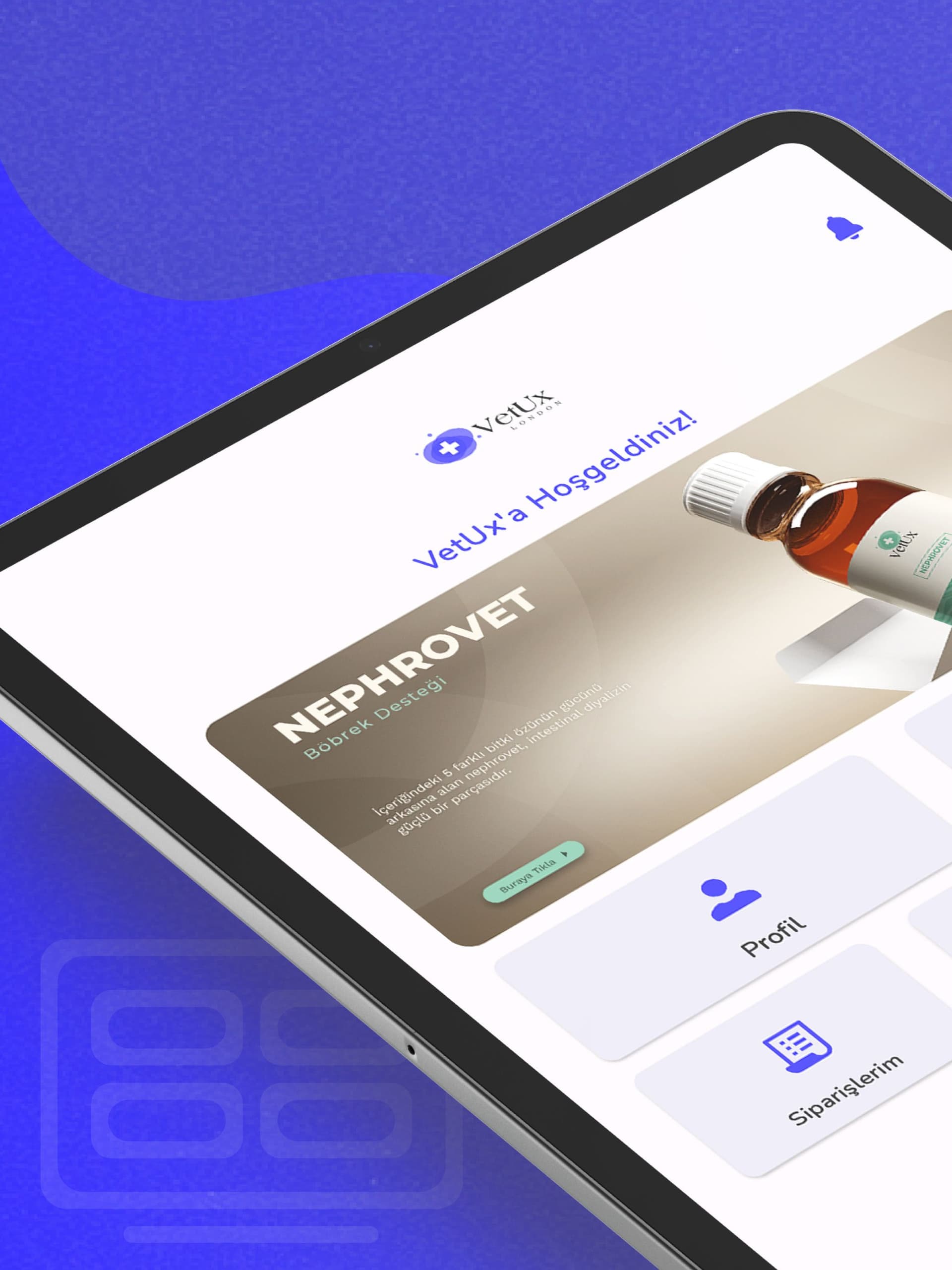 Vet-Ux E-Ticaret Mobil Uygulaması