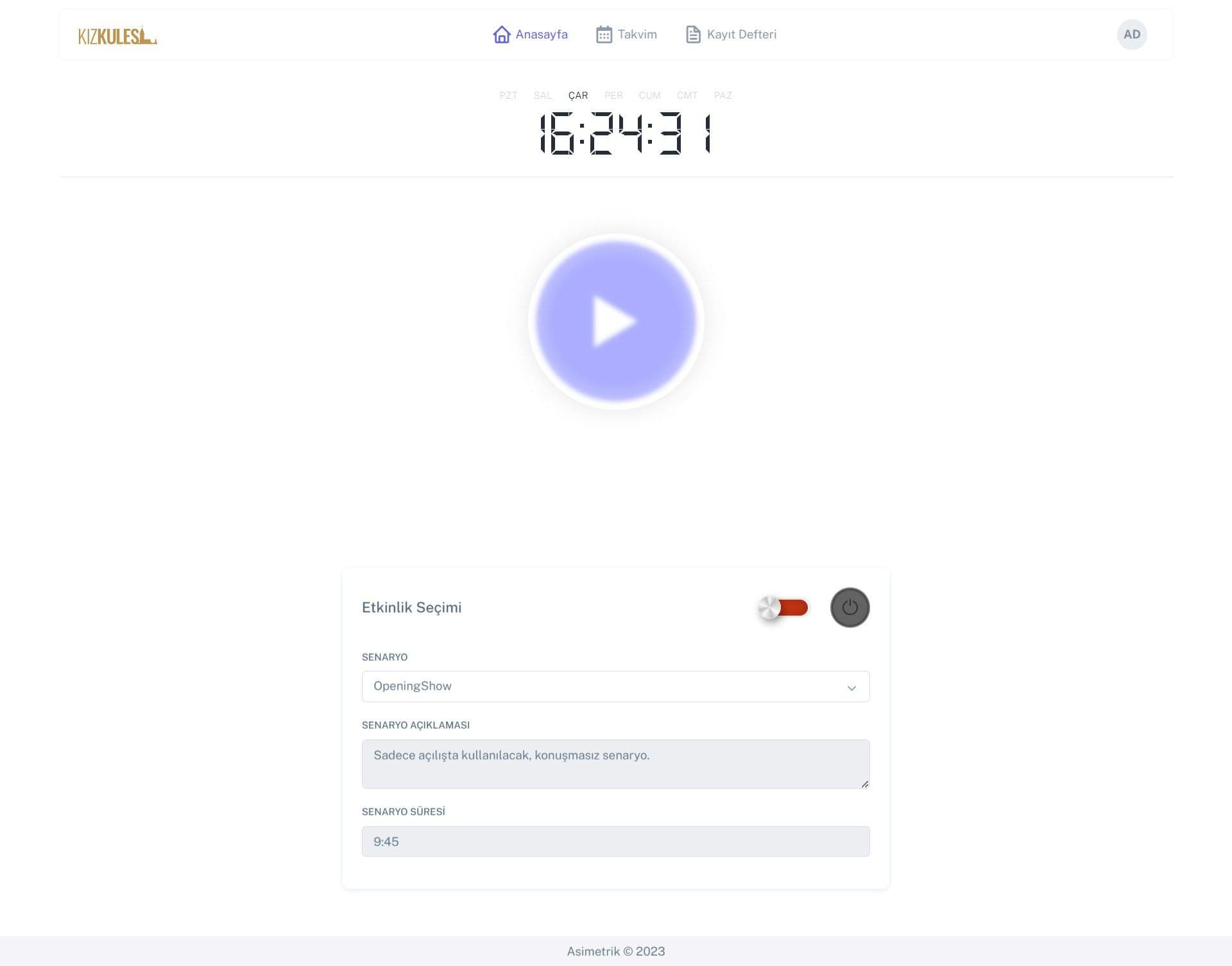 Kız Kulesi’ne Özel Web Tabanlı Işık Şovu Yönetim Yazılımı